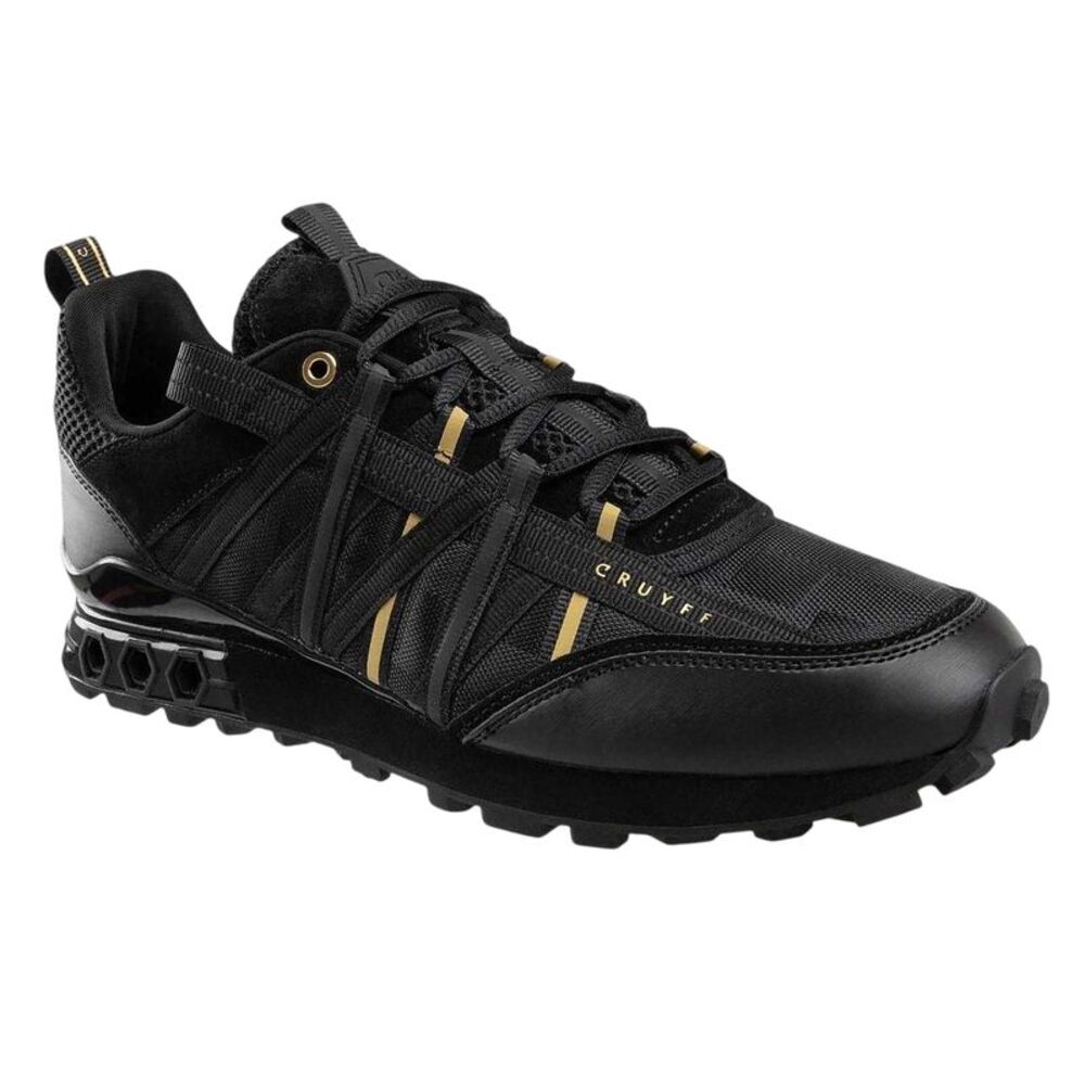 Cruyff Mens Fearia Hex-Tech Sneakers / Black/Gold